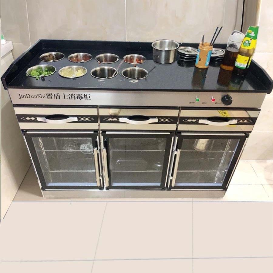 小料台商台用火锅店自助调料消厅毒柜酒店餐配餐碗麻辣烫柜酱985