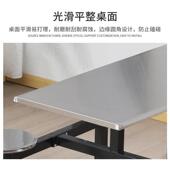 不锈钢不锈钢餐餐桌椅学校食堂餐椅学生工连体快饭承堂员餐桌加厚