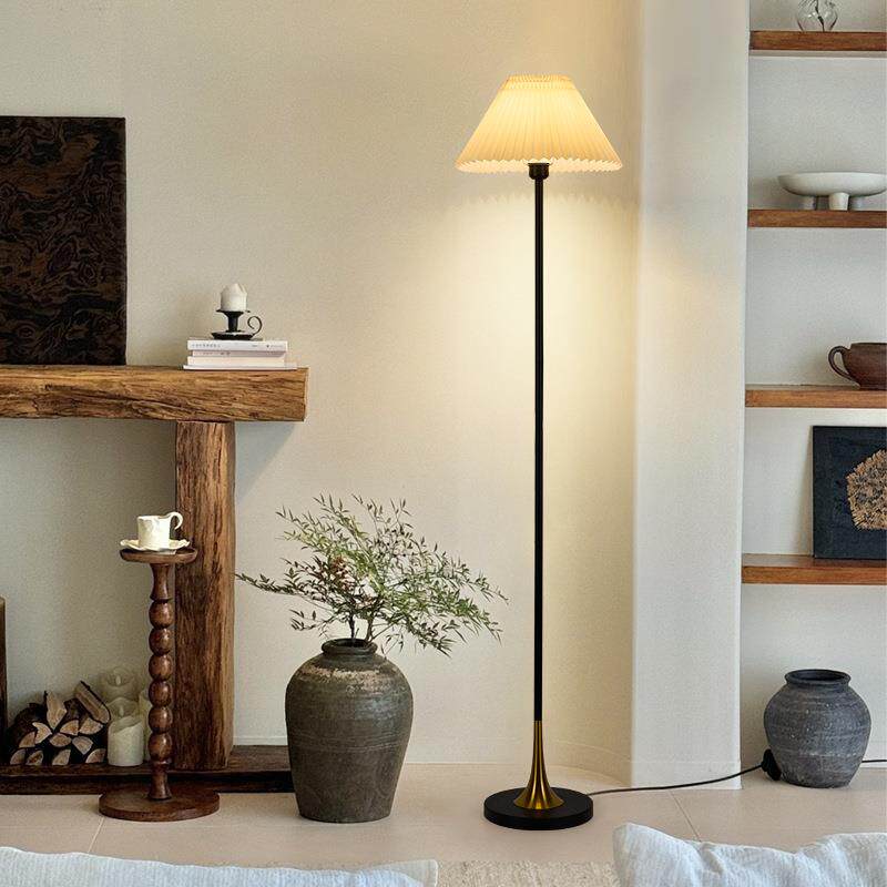 百褶落地灯客厅约高级感42375发旁沙简创氛意ins书房卧室围灯