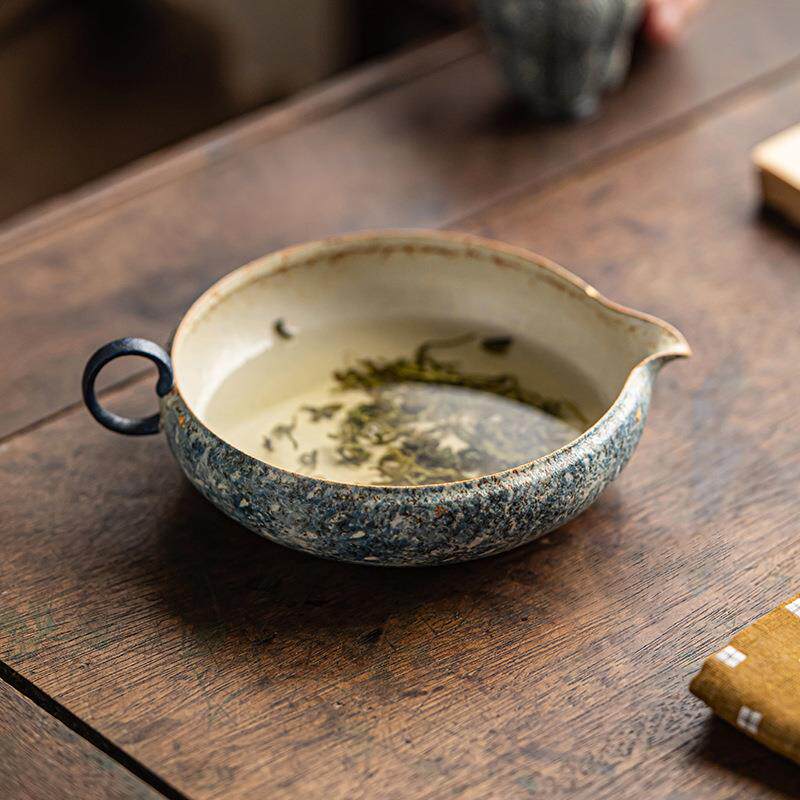 配仿古金蓝岩釉壶承储水式带把茶承洒养壶干泡台功茶TD-1283道零
