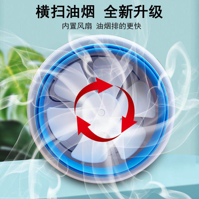 烟止逆阀厨房烟抽油烟843阀机排烟管止回阀防宝道单向止烟带风扇