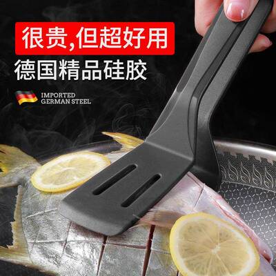 鲨硅胶夹烧烤夹子食品夹厨房牛排煎鱼铲菜CFPR001面包食肉物夹防