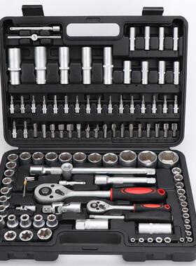 108pc棘轮扳手套装汽修汽保随车工具箱厂家直销108件套套筒组套