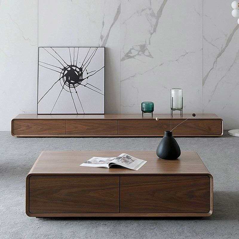 极简地柜电视柜胡桃色小户型客厅超窄家用实木落地整装地台电视柜,电子元器件市场,其它元器件,淘宝优惠券,粉丝福利购,淘宝优惠卷