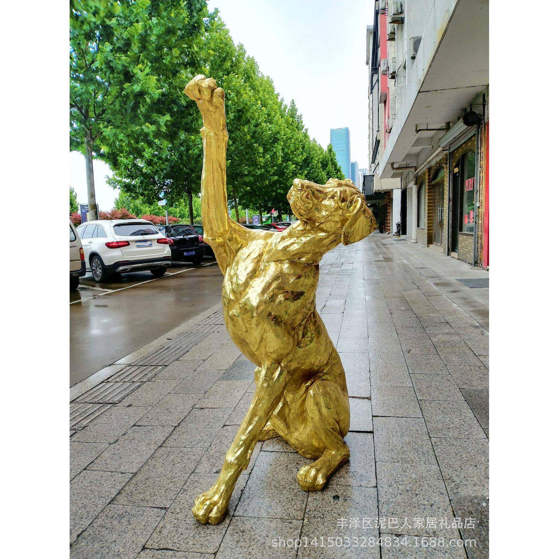 户外落地玻璃钢动物摆件工厂大型创意商业街景观雕塑庭院雕像