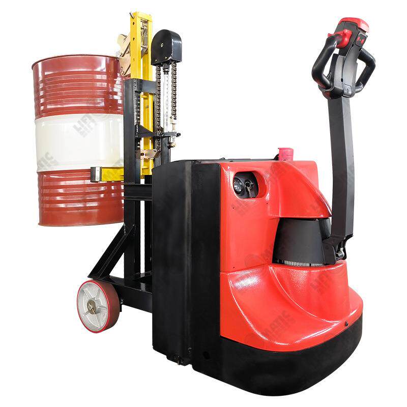 武汉汉利ERGO-PWPL7电动行走液压升降自动夹紧油桶搬运夹酸堆高车