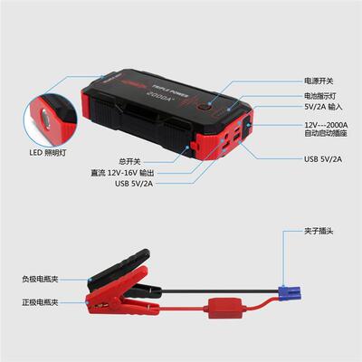 MS401汽车多功能应急启动电源 启动1000A峰值2000A大容量户外车载