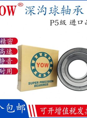 进口YOW高速电机轴承6307 6308 6309 6310 6311 6312-2ZZ -2RS/P5