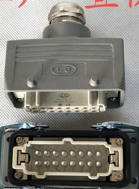 矩形插头 重载连接器HDC-HE-016芯 16A16芯 航空插头热流道配件