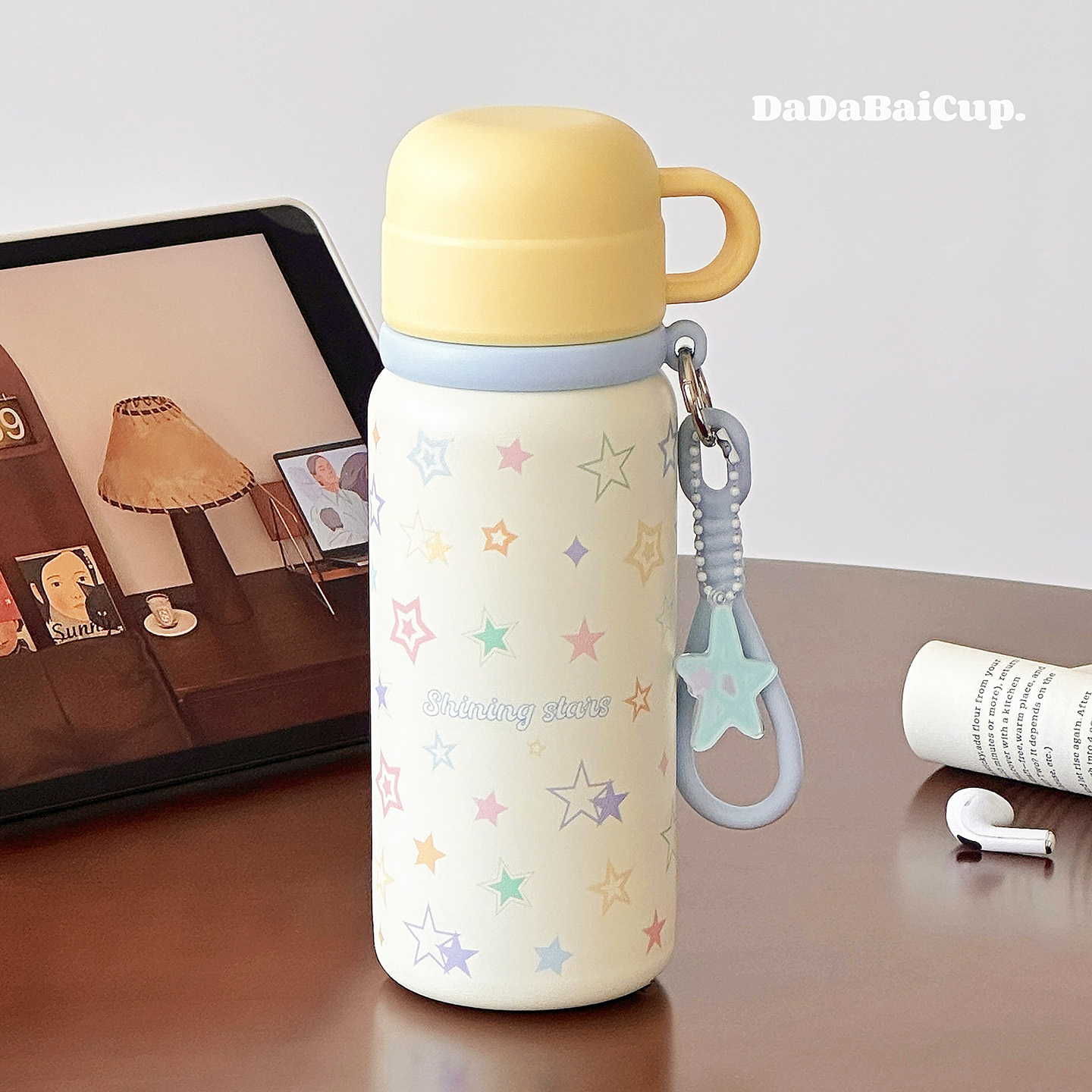 泡茶三饮保温杯2025新款女生高颜值316不锈钢L水杯学生上学专用杯