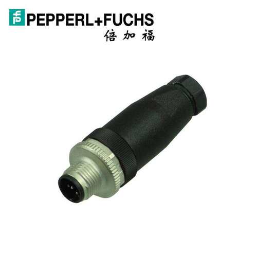 (129387)V1S-G-PG9倍加福公头连接器M12直头A型4 针