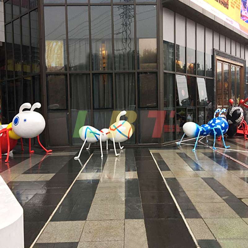 力必特玻璃钢蚂蚁昆虫雕塑户外公园小区景观庭院装饰摆件创意制作