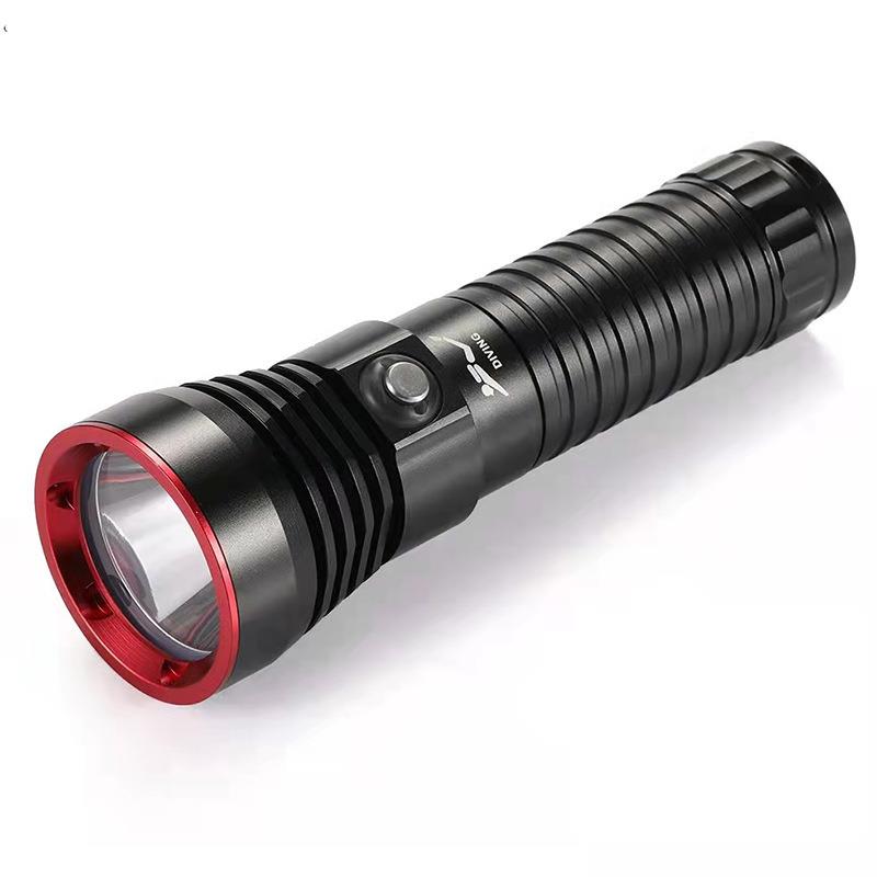 新款XHP70手电筒潜水P7026650充电远射铝合金手电筒