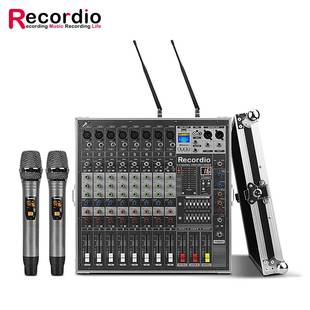 GAX-MK290工厂专业8路舞台大功率功放调音台无线麦一体机