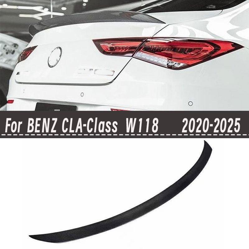 适用奔驰CLA级W118CLA45真碳纤维改装升级AMG款尾翼后扰流2020+