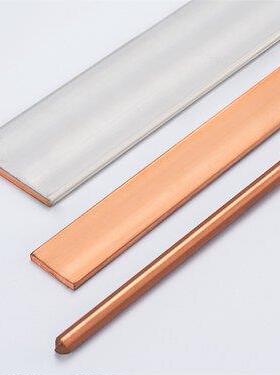 T2接地汇流紫铜排扁条镀锡连接片母电柜铜排GCK汇流铜排