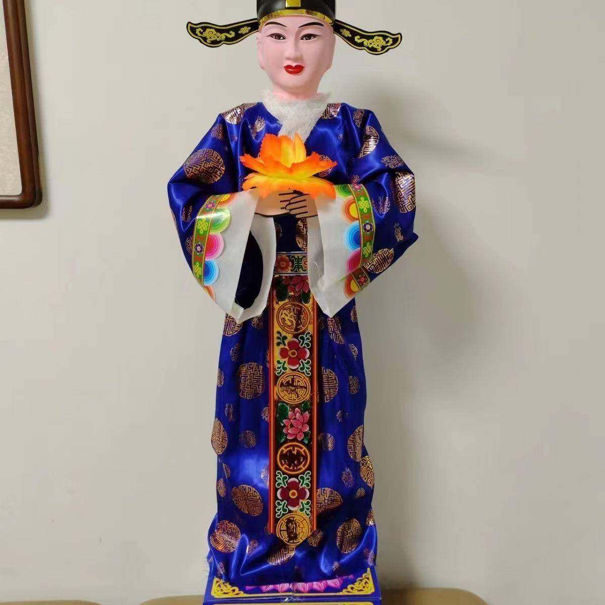 1.3米14米电动人853童男女堂金童女灵布置玉殡葬仙鹤厂家丧葬八.