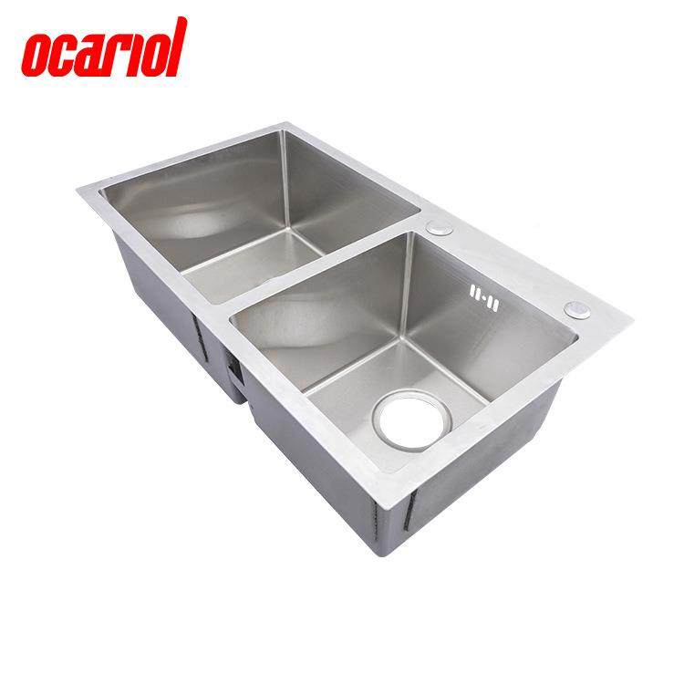 厨房34304手工0不锈钢手工水槽套装双盆盆洗碗洗池菜手工打磨,家装主材,水槽套餐,淘宝优惠券,粉丝福利购,淘宝优惠卷