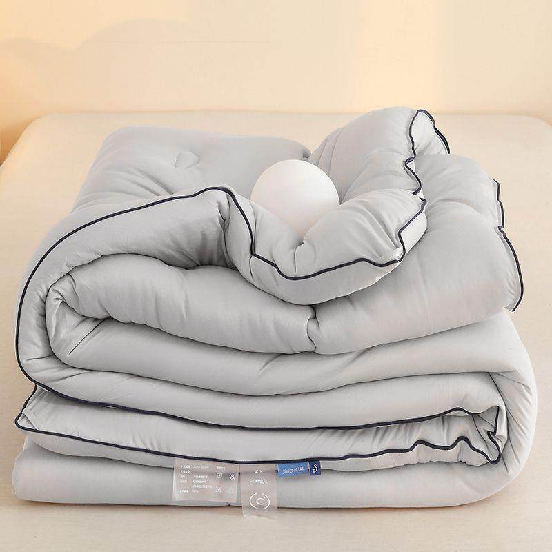 床A类厂家直供针织亲肤孔七抗菌纤维春秋被冬被夏被四季单双人棉,床上用品,化纤被,淘宝优惠券,粉丝福利购,淘宝优惠卷