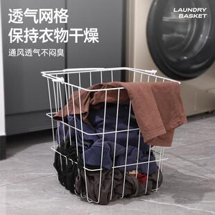 脏衣篮置物带白色收筐属other铁丝网家用金浴室厂家直纳销多层轮