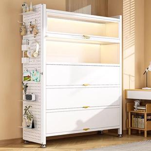 钢制柜储DAV物柜一体靠书墙厅落层地多防尘收纳展示柜家用客儿童