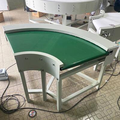 输送机90度转弯机皮HGG带线食品快分递自动化水小拣型流线拐角传