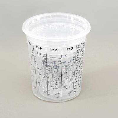 调漆杯装套汽车具TRJ塑料上家色性混合一次带刻度调漆计量杯