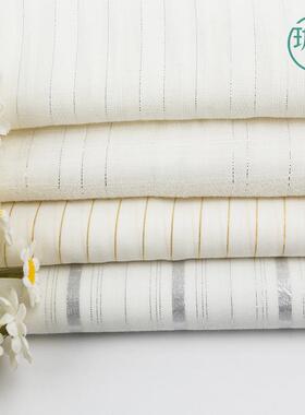 全棉金丝银丝巴全厘纱9088面QXR料金丝布棉全60棉s支金丝梭织布料