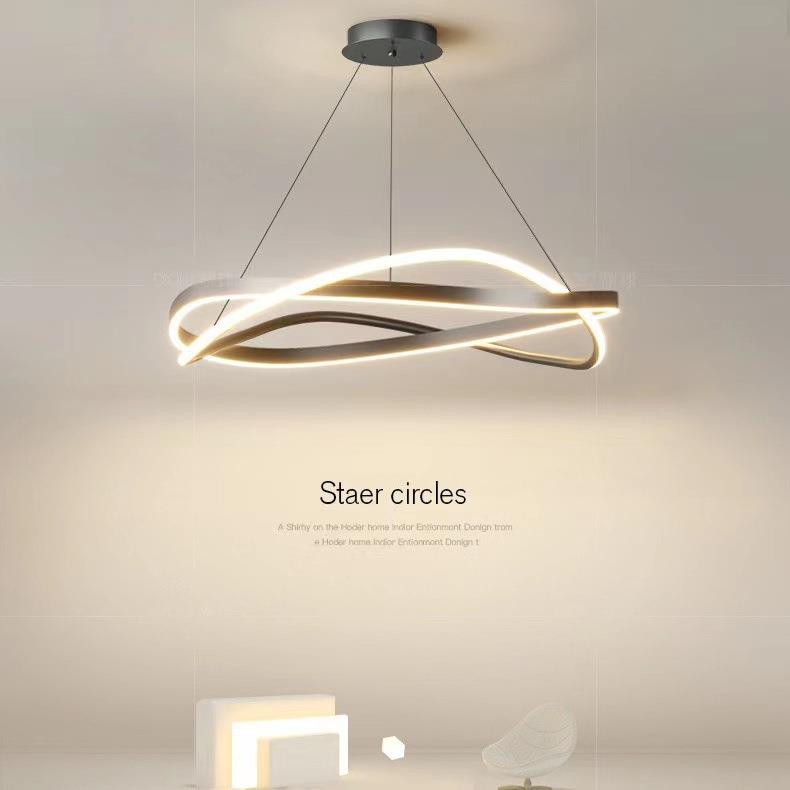 中圈0客厅吊圈灯北欧网红具现代简约灯大气主灯SD-190极简风225年