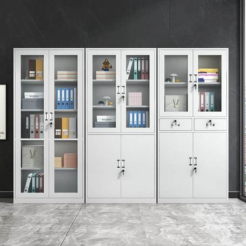 制文件钢柜财务计凭证收纳柜办会公室料柜档案柜带锁铁皮资qyg-00