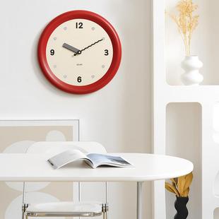 艺woom屋准钟表挂钟TYOS272客厅现代o2025z新款 饰墙面 奶油风术装