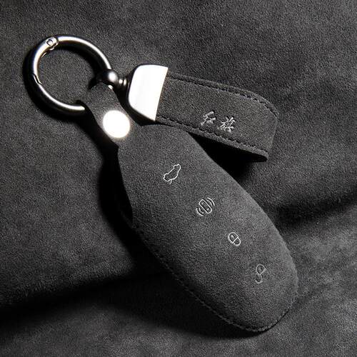 适用于23|24款红旗H5钥匙套高档HS5 h6 hs7壳ESH3 ESH9翻毛皮包扣