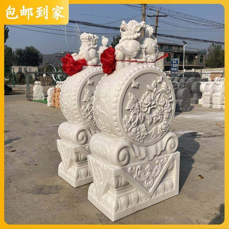 石雕门墩汉白玉抱鼓石一对家用庭院门口青石貔貅狮子小象麒麟摆件,机械设备,其他机械设备,淘宝优惠券,粉丝福利购,淘宝优惠卷