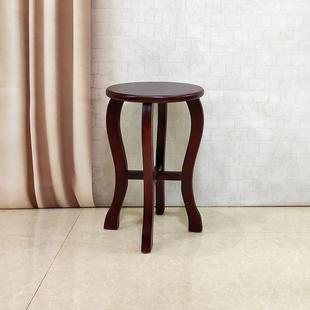 古风大圆凳子家用实木餐桌凳创意简约古筝凳中式仿古木凳餐厅