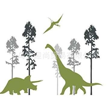 恐龙 山林  墙贴一代精雕 自粘可移除PVC贴纸,电子元器件市场,其它元器件,淘宝优惠券,粉丝福利购,淘宝优惠卷