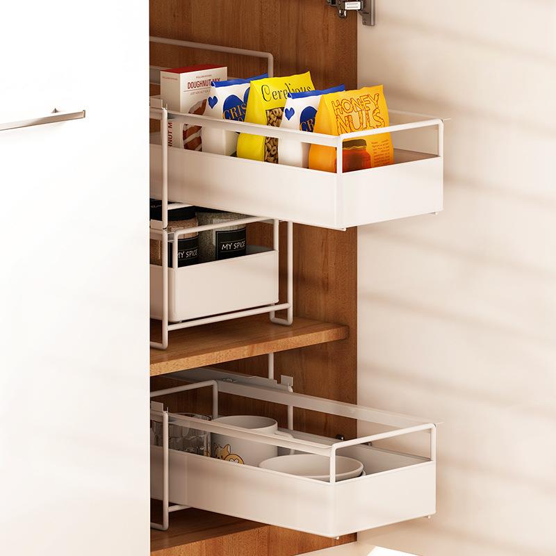 房M1056台面厨抽拉理式调置物架橱柜内多层储物整下水槽收纳置物