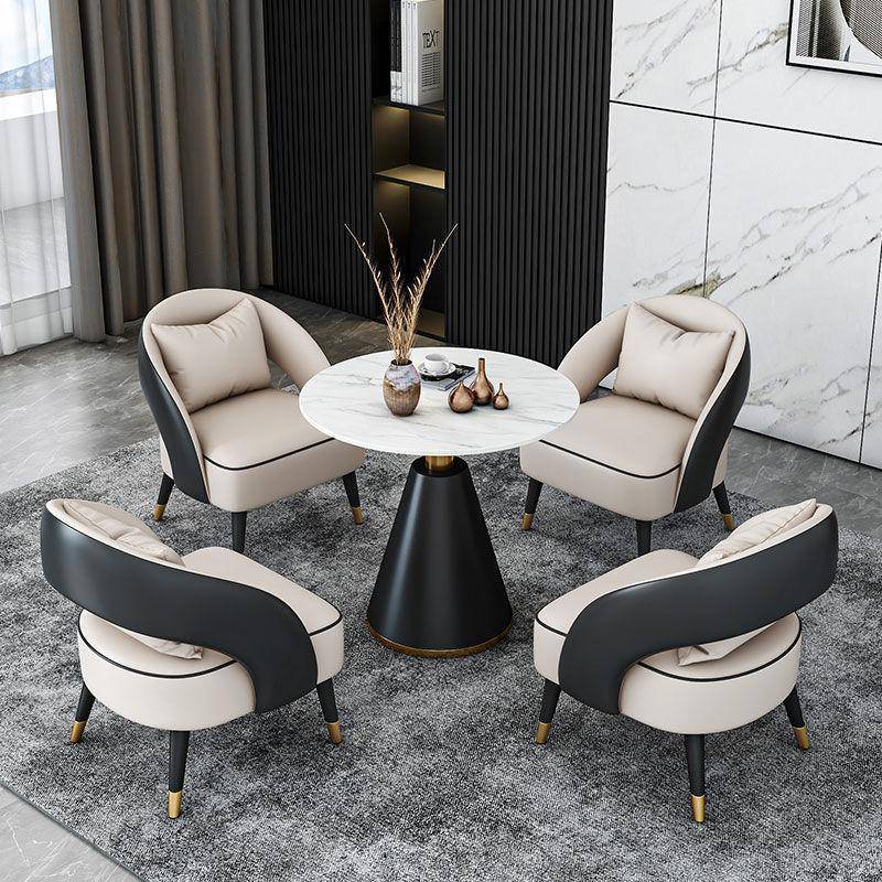 洽谈桌椅沙组合休沙发14032接待闲沙发单椅轻奢酒店商务休闲椅人