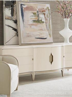 现电视柜代简约轻代奢现客ts-9565厅美式视听柜小户型实木家茶几