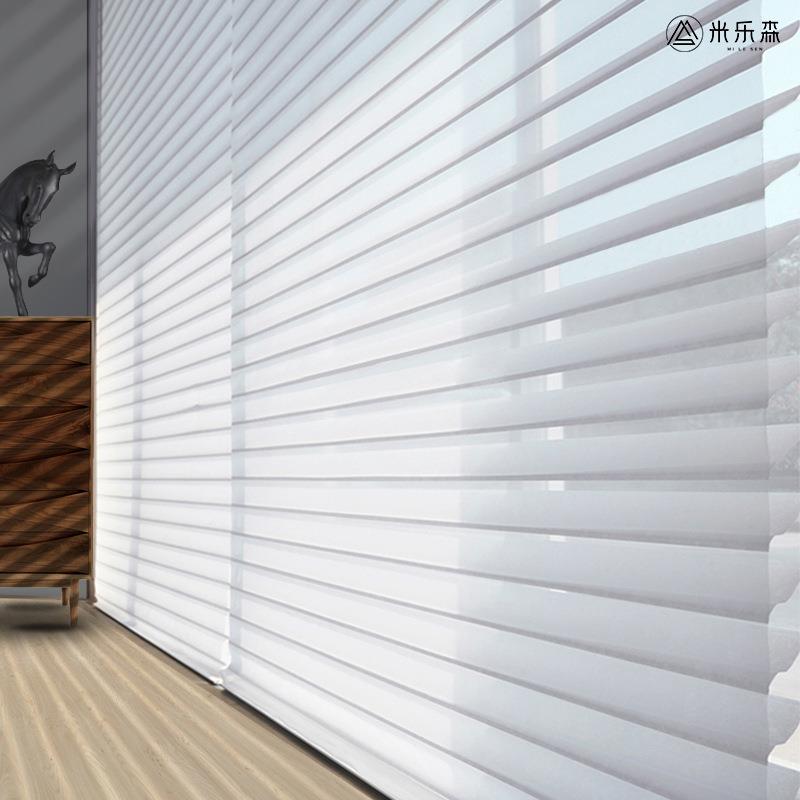 香格里拉窗帘柔帘纱879帘布百叶帘卫卷生间阳台办公室遮光卷窗拉