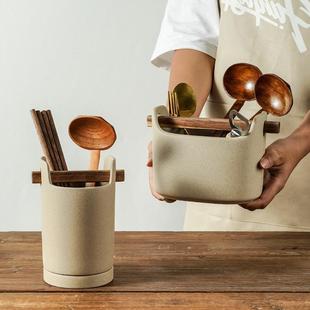 创意筷子霉筒筷子笼陶瓷桶防筷厨房家用沥水日式 子勺4420筷子收纳