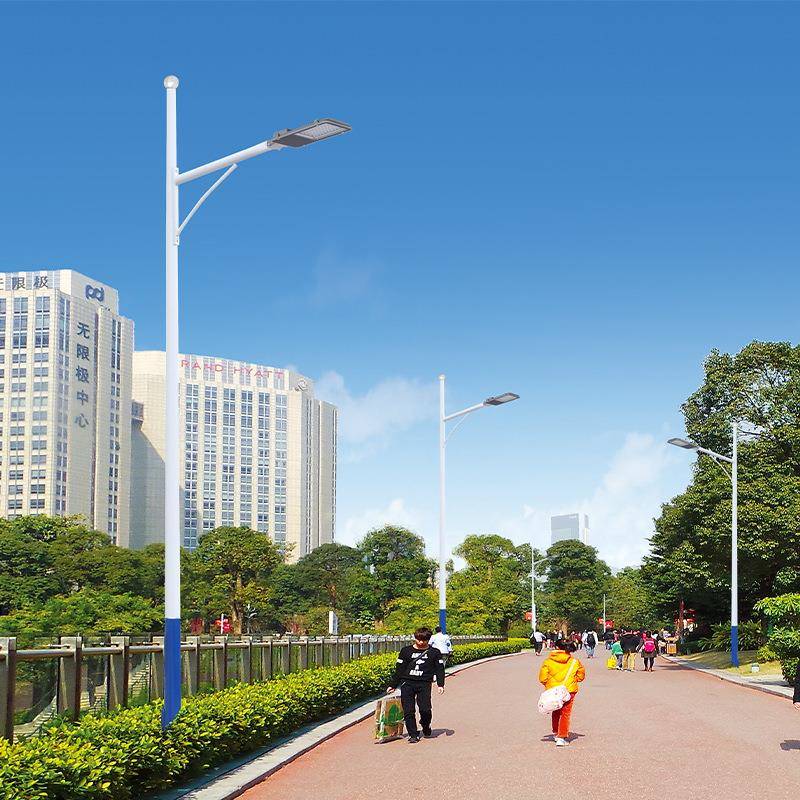 led路灯米6米78米超米亮新农村道路自臂GAB弯海螺5臂A自臂市电户