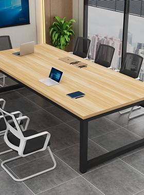 白色会约议桌长大HY-02条桌方形办公椅组合简职员培训电脑桌工作