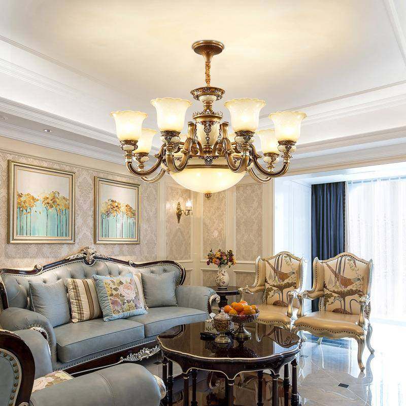 欧式客厅卧吊灯别奢华古大气简欧791室餐厅酒店树脂复铁艺大墅厅