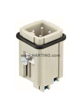 HARTING重载连接器 09200032634 4芯哈丁插头HAN-3A-M-QL快速连接
