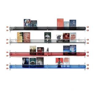 光轴亚架克力杂志架置物设计师款 墙上创意579书报亚克力置架物光