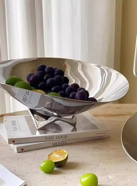 现锈代轻T奢304不钢KV水果盘51234家居酒收店桌面茶几纳托盘装饰
