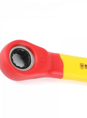 盾SHEF棘I钢ELDS1无品牌/50182注塑型双色绝缘F梅花轮扳手