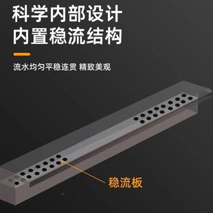 不幕锈钢瀑布出水口假庭院山水水帘别墅景水景墙人造流ltao1025水