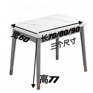 沃顿板岩板餐桌折现叠餐QOL桌椅岩组合小家用户型伸缩代桌子简约