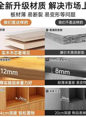 卧室床尾收纳柜柜子储约物柜靠墙52823杂物柜地易书落架简简现代
